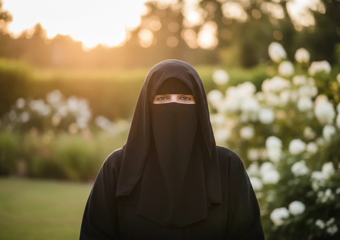 امرأة مطمئنة